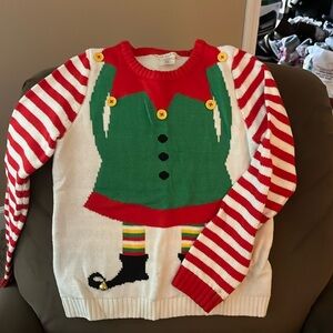 Christmas sweater. New clean get for ugly Christmas sweater party.